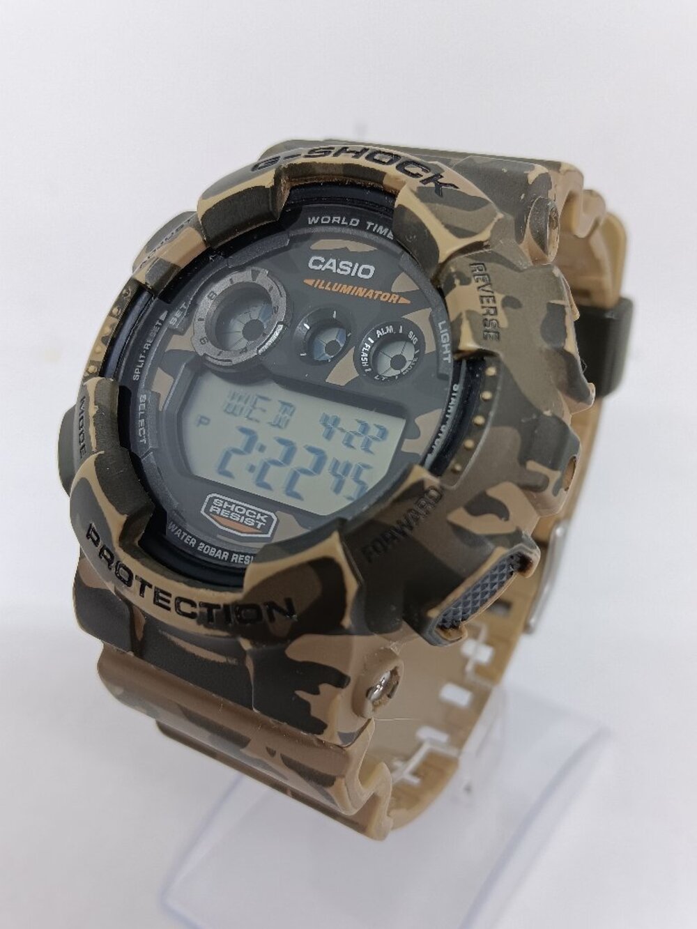 Casio G-Shock GD-120CM (3427) Men's 51mm Digital Dial Resin Camo Watch PLS READ